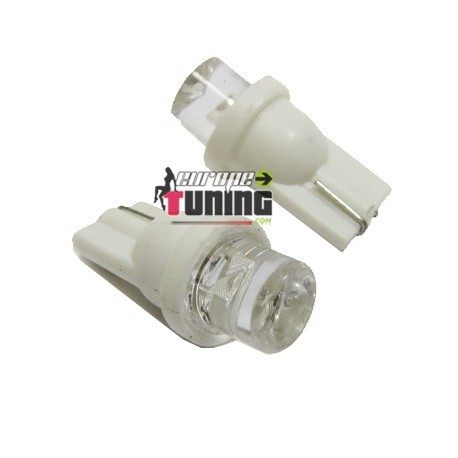 2 VEILLEUSES W5W LED T10 BLANCHES (03708)