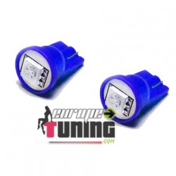 2 VEILLEUSES W5W LED T10 BLEUES (03717)
