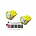 2 VEILLEUSES W5W LED T10 JAUNES (03713)