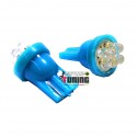 2 VEILLEUSES W5W LED T10 BLEUES (03715)