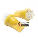 2 VEILLEUSES W5W LED T10 JAUNES (03716)