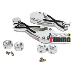 2 MANIVELLES VITRE ALUMINIUM TYPE SPIDER (01191)