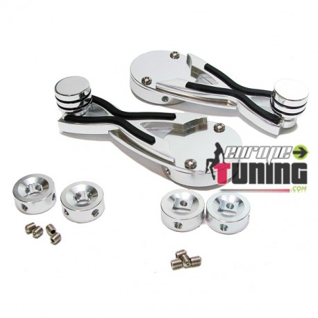 2 MANIVELLES VITRE ALUMINIUM TYPE SPIDER (01191)