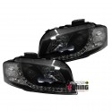 PHARES DEVIL EYES AUDI A3 NOIRS 2003-2008 (14504)