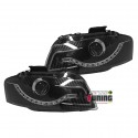 PHARES DEVIL EYES AUDI A3 NOIRS 2003-2008 (00810)