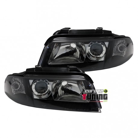 PHARES GLACE LISSE NOIRS AUDI A4 PH2 (13860)