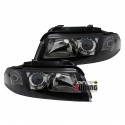 PHARES GLACE LISSE NOIRS AUDI A4 PH2 (13860)