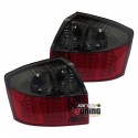 FEUX TUNING A LED A4 8E ROUGES / NOIR (00986)