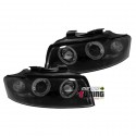 PHARES ANGEL EYES CCFL AUDI A4 NOIRS 8E ap 2001 (00596)