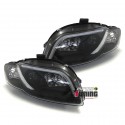 PHARES DEVIL EYES TUBE LIGHT AUDI A4 NOIRS B7 ap 2004 (02781)