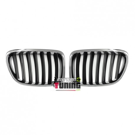 CALANDRE SPORT NOIRE CHROM BMW X1 (03978)