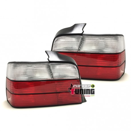 FEUX TUNING ROUGES / BLANCS POUR BMW E36 BERLINE (11432)