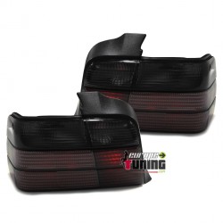 FEUX TUNING NOIRS / FUMES POUR BMW E36 BERLINE (02378)
