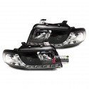 PHARES DIURNES NOIRS R87 DRL AUDI A4 PH2 99-2001 (00354)