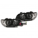 PHARES ANGEL EYES NOIR POUR BMW X5 (13808)