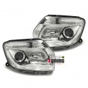PHARES CHROMES LIGHTBAR FEUX LED DACIA DUSTER I 2010-2014 (Z03184)