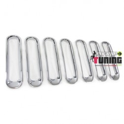 GRILLES CALANDRE CHROMEES JEEP WRANGLER (02988)