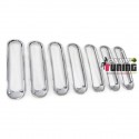 GRILLES CALANDRE CHROMEES JEEP WRANGLER (02988)
