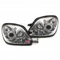 PAIRE DE PHARES ANGEL EYES CHROM MERCEDES SLK (11975)