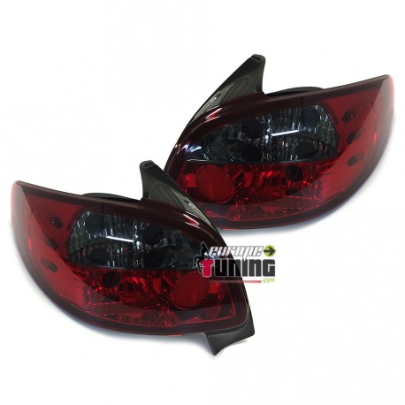 FEUX ROUGES NOIRS CRISTAL PEUGEOT 206 (00931)