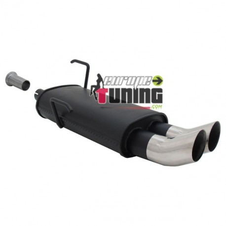POT ECHAPPEMENT SPORT PEUGEOT 206 2x76mm DTM (18299)