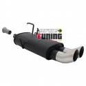 POT ECHAPPEMENT SPORT PEUGEOT 206 2x76mm DTM (18299)