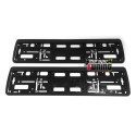 2 SUPPORTS DE PLAQUE D'IMMATRICULATION (04102)