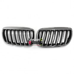 CALANDRE NOIRE CHROM POUR BMW X5 03-07 (04131)