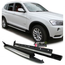 MARCHES PIED INOX BMW X3 F25 APRES 2010  (04158)
