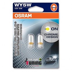 2 AMPOULES CLIGNOTANTS OSRAM DIADEM CHROME WY5W 5W (01029)