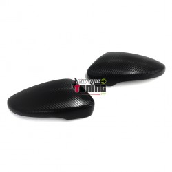 2 COQUES METAL LOOK CARBONE COUVRE RETROVISEURS VOLKSWAGEN PASSAT B7 (04315)