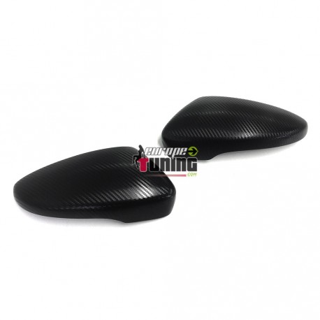 2 COQUES METAL LOOK CARBONE COUVRE RETROVISEURS VOLKSWAGEN PASSAT B7 (04315)