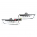 PAIRE DE REPETITEURS - CLIGNOTANTS D'AILES CHROM LED AUDI A3 A4 A6 (04336)