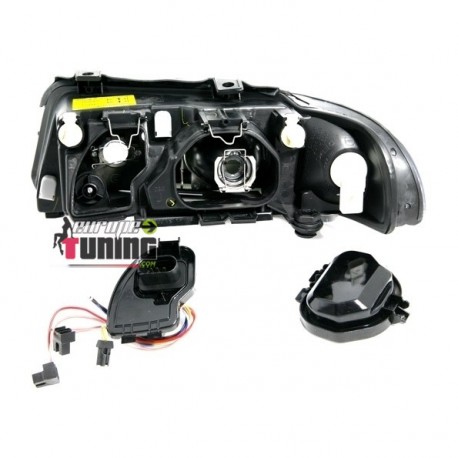 PHARES GLACE LISSE NOIRS AUDI A4 PH2 (13860)