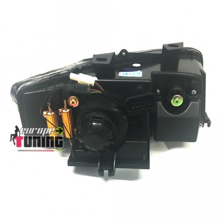 PHARES FEUX AVANTS LIGHT BAR AUDI A4 NOIRS 8E ap 2001 (04371)