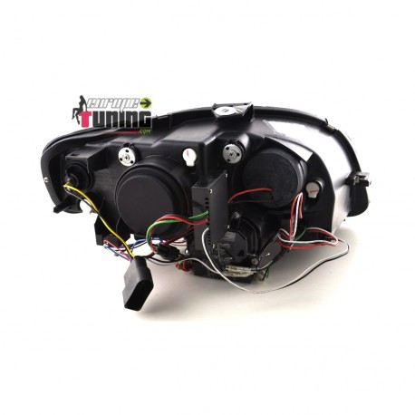 PHARES NOIRS FEUX AVANTS DE JOUR DIURNES AUDI A4 B7 ap 2004 (04387)