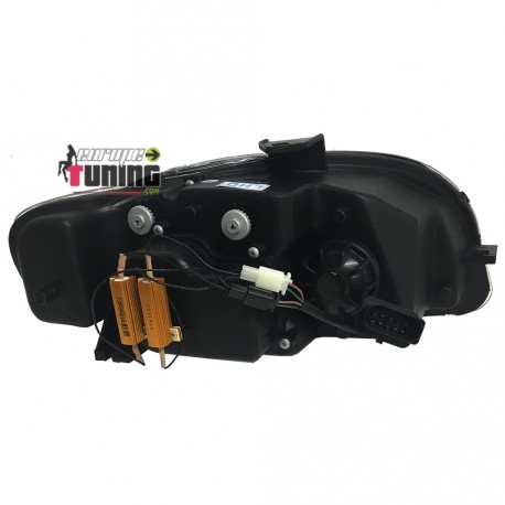 PHARES DEVIL EYES AUDI A4 NOIRS B7 2004-2007 (04367)