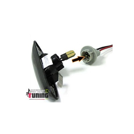 2 REPETITEURS LEDS NOIRS POUR BMW (03993)