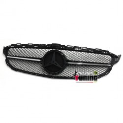 CALANDRE NOIRE CHROME SPORT LOOK AMG MERCEDES CLASSE C W205 (04499)