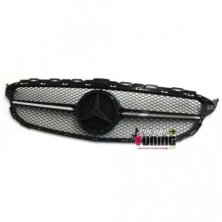 CALANDRE NOIRE CHROME SPORT LOOK AMG MERCEDES CLASSE C W205 (04499)