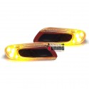 REPETITEURS - CLIGNOTANTS D'AILES NOIR et ROUGE A LED MINI COOPER F56 S (04500)