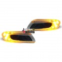 REPETITEURS - CLIGNOTANTS D'AILES NOIR et SILVER A LED MINI COOPER F56 S (04501)