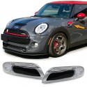 REPETITEURS - CLIGNOTANTS D'AILES NOIR et SILVER A LED MINI COOPER F56 S (04501)