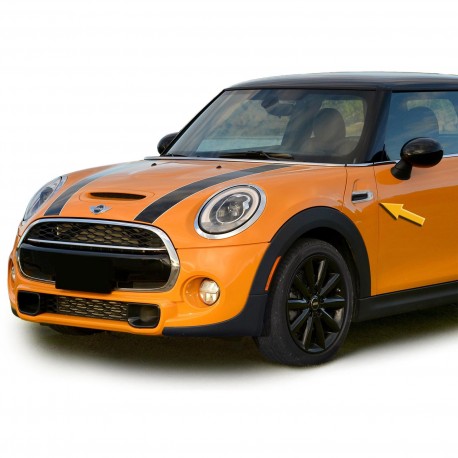 REPETITEURS - CLIGNOTANTS D'AILES NOIRS ET CHROME A LED MINI COOPER F56 (04561)