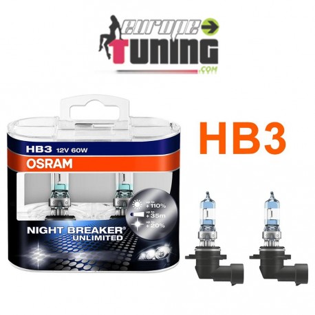 2 AMPOULES OSRAM HB4 51W NIGHT BREAKER UNLIMITED +110% (01038)