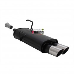 POT ECHAPPEMENT SPORT PEUGEOT 206 2x76mm DRAG (18297)