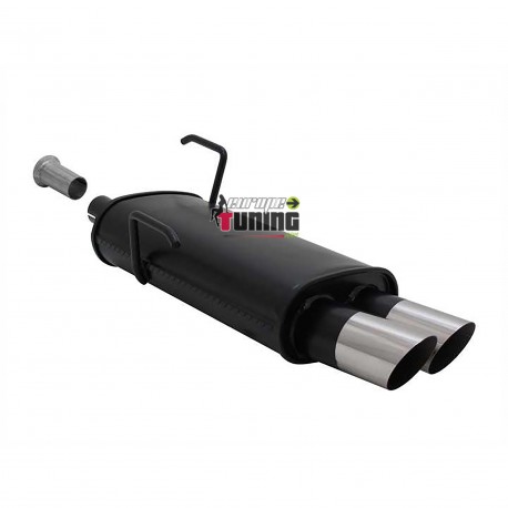 POT ECHAPPEMENT SPORT PEUGEOT 206 2x76mm DRAG (18297)