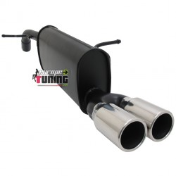 POT ECHAPPEMENT SILENCIEUX SPORT PEUGEOT 207 2x76mm CUP (18303)