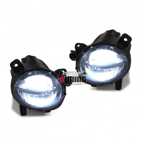 PAIRE D'ANTI BROUILLARD FOND NOIR A LED BMW SERIE 1 F20 / F21 ... (04596)