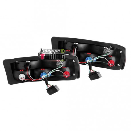 PAIRE DE FEUX ROUGE NOIRS BMW E30 phase 1 (12102)